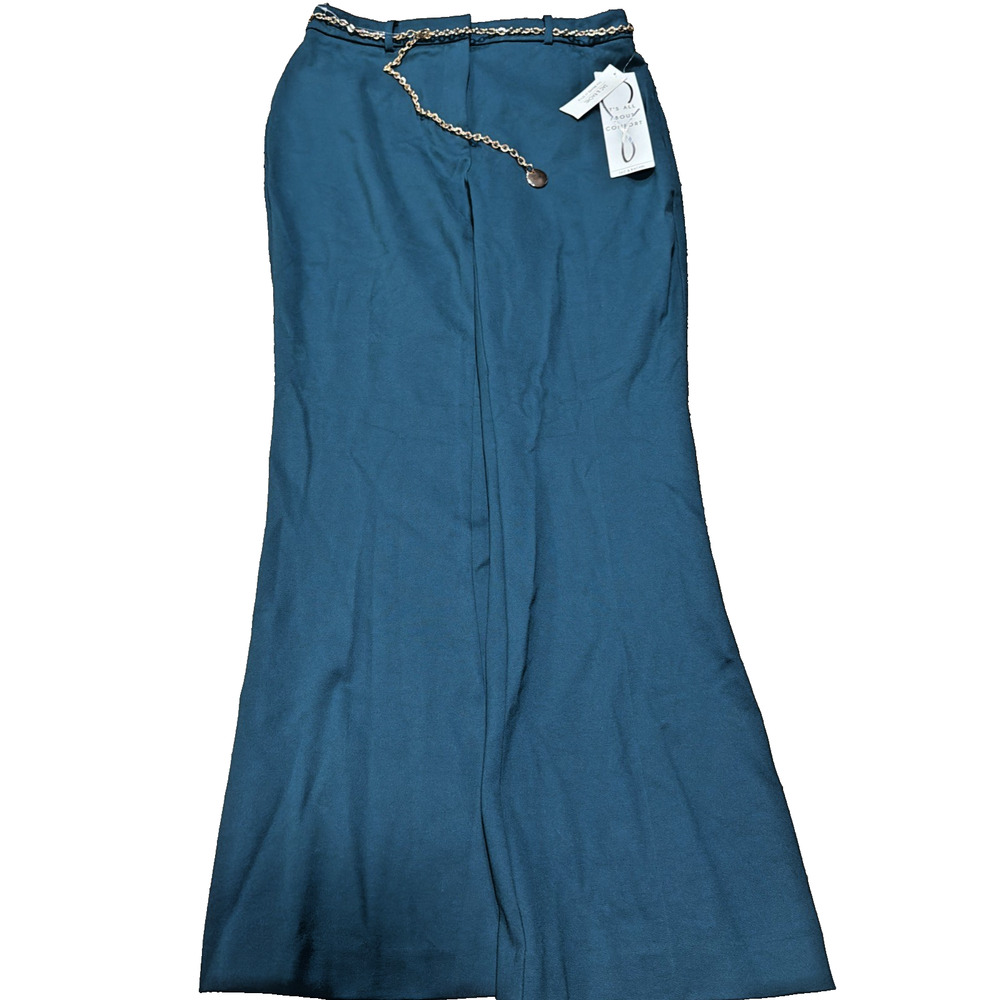 Zac & Rachel Figure Defining Pants M Teal NWT